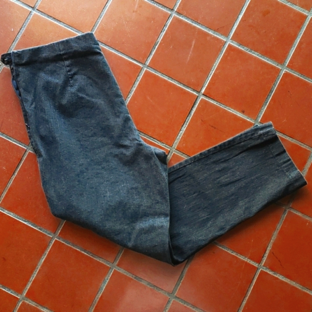 DENIM&CO Regular Hollywood Waist Straight Leg Black Denim Jeans - Large - Picture 4 of 13
